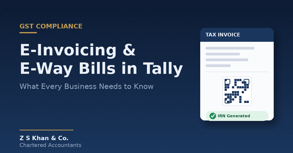 Read more about the article E-Invoicing and E-Way Bills in Tally: What Businesses Need to Know